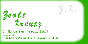 zsolt kreutz business card
